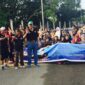 LM Sjafei Kahar bersama Tim Sukses Pansangan Calon Gubernur Sultra Nomor Urut 3, saat Kampanye Damai yang diadakan oleh KPU dan Bawaslu Sultra, 18 Pebruari 2018