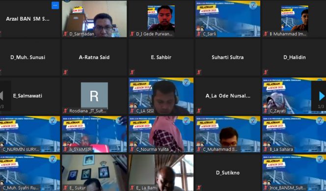 
Pelatihan Asesor BAN-S/M via aplikasi zoom meeting