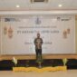 Human capital and finance Dito Yulianto PT Antam Tbk UBPN Sultra saat memberikan sambutan