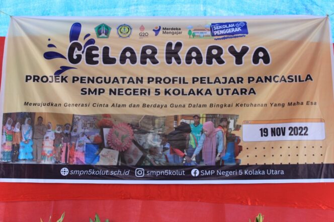 
Baliho Gelar Karya Projek Penguatan Profil Pelajar Pancasila SMP Negeri 5 Kolaka Utara