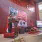 Rektor USN Kolaka saat membawakan sambutan di KU FH USN Kolaka, Auditorium USN Kolaka, Rabu (14/9/2022