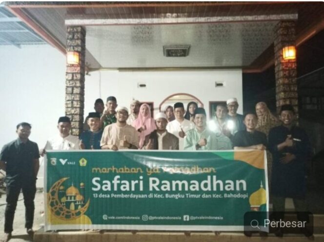 
PT Vale Gelar Safari Ramadan di 13 Desa Pemberdayaan