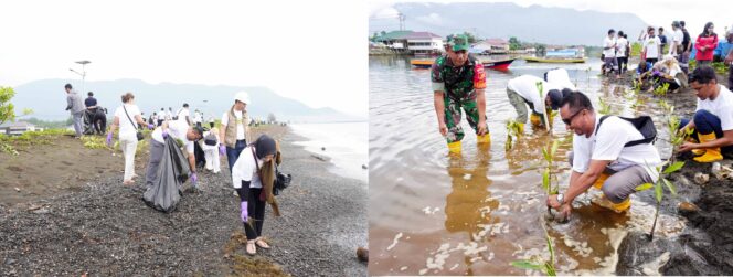 
PT Vale Indonesia Tbk (PT Vale) Indonesia Growth Project (IGP) Morowali menyelenggarakan Gerakan Bersih Pantai (Coastal Clean Up) di Pantai Bahomotefe dan Pantai Bahomoahi serta Penanaman Pohon Mangrove sebanyak 2.000 bibit, Sabtu (10/6/2023). 