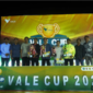 Foto bersama Manajemen PT Vale IGP Morowali dan aparat pemerintah desa pemberdayaan PT Vale IGP Morowali beserta para pemenang di acara Penutupan Vale Cup 2023 di Lapangan Mateantina, Desa Kolono, Jumat (15/9/2023).