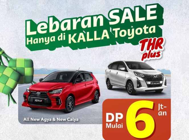 
Agya dan Calya DP Mulai 6 Jutaan Rupiah di Sultra, Saatnya Berlebaran dengan Toyota