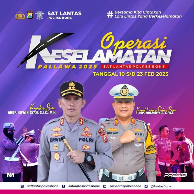 
Jelang Ramadhan Satlantas Polres Bone Kembali Gelar Operasi Pallawa, Ini Sasarannya