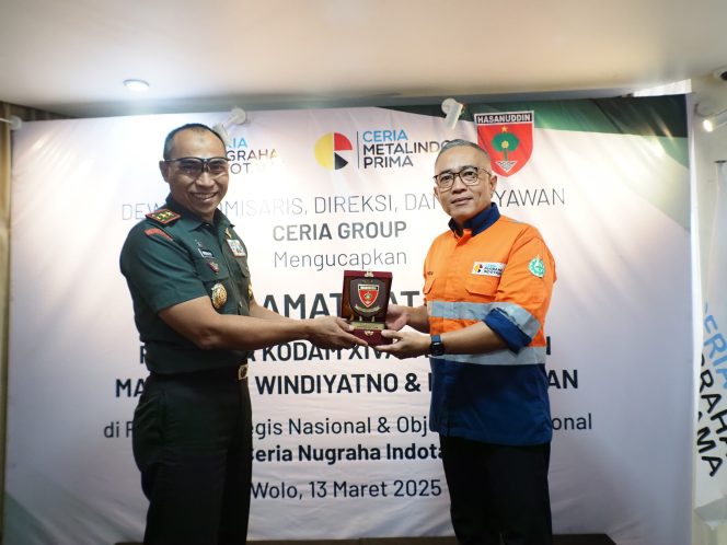 
Pangdam XIV Bangga Atas Kehadiran Smelter Anak Bangsa Milik PT Ceria