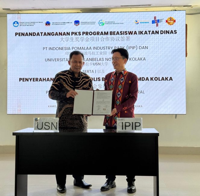 
USN Kolaka dan IPIP Teken Kerjasama Program Beasiswa Ikatan Dinas