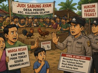 Gambar ilustrasi aktifitas Judi Sabung Syam
