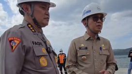 Bupati Kolaka, H.Amri (kanan) dan Komisaris MIND ID yang juga Astamaops Polri Komjen Pol Fadil Imran.
