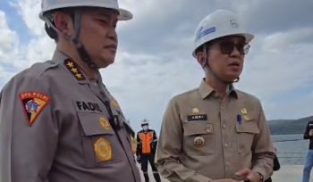 Bupati Kolaka, H.Amri (kanan) dan Komisaris MIND ID yang juga Astamaops Polri Komjen Pol Fadil Imran.