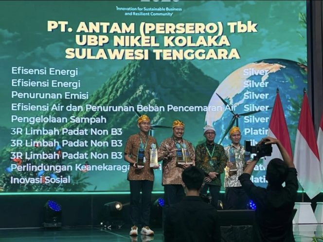 
PT ANTAM (Persero) Tbk UBP Nikel Kolaka Raih Tiga Platinum ENSIA Award 2026